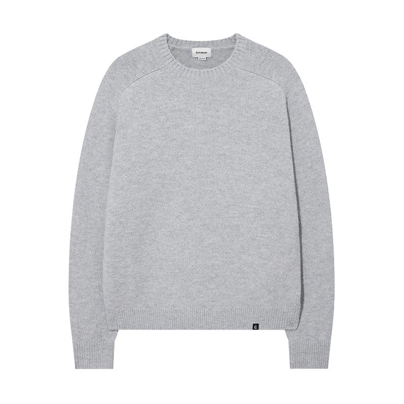 COVERNAT Hairy Raglan Knit Light Gray
