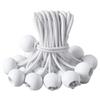20Pcs Bungee Balls Black Cord for Canopy Tarp UV Resistant with Elastic String for Canopy Tarp Straps Tent Poles Wires