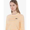 LacoSTe Women S STriped Long Sleeve T ShirT Tf921e 54g Ixy q2nTf921e 54gIxy