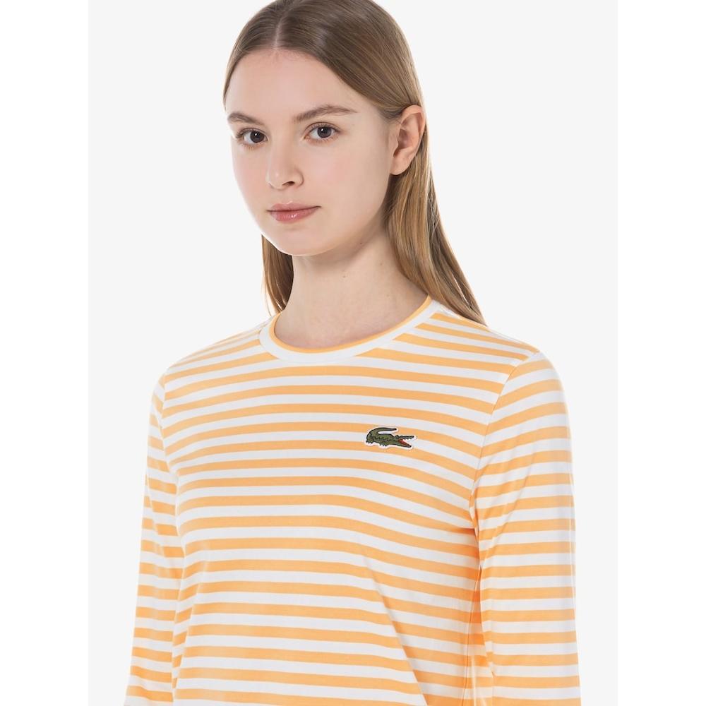 LacoSTe Women S STriped Long Sleeve T ShirT Tf921e 54g Ixy q2nTf921e 54gIxy