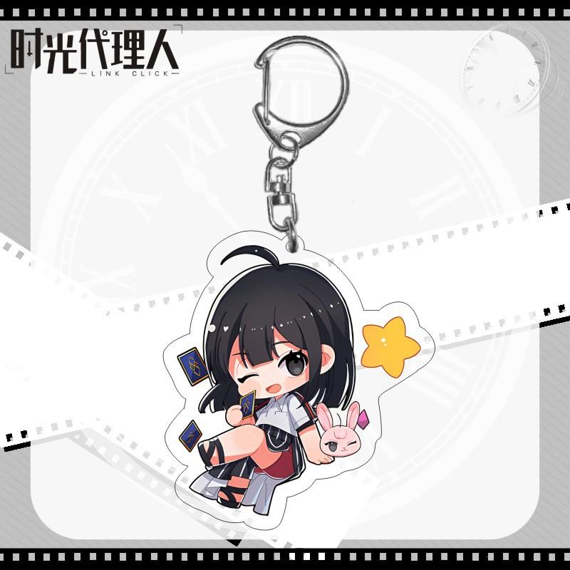 6CM Anime Link Click Shiguang Daili Ren Cosplay Schlüsselanhänger Cheng Xiaoshi Lu Guang Acryl Figur Anhänger Schlüsselanhänger Geschenk für Fans