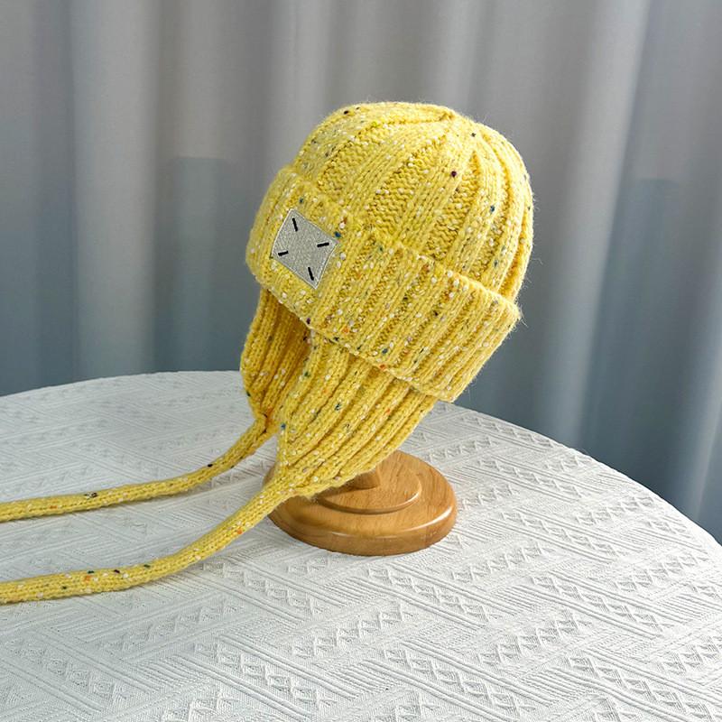 Knitted Winter Beanie Hat For Women With Ear Protection Stylish Casual For Autumn And Winter