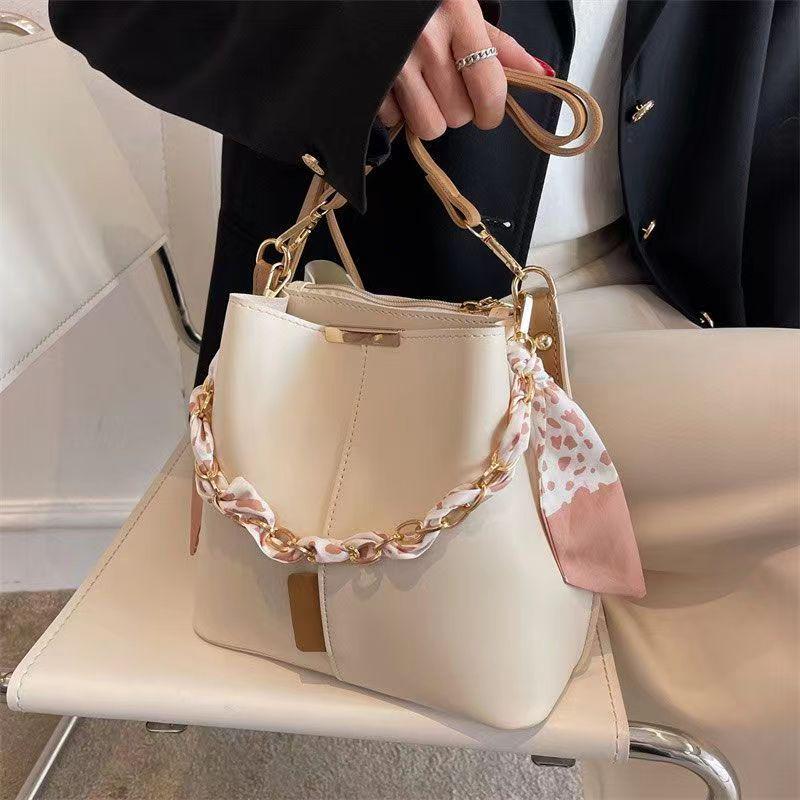 ZZZZ Sac bandoulière pour femme texturé grande capacité - Sac à épaule de niche mode été 2024