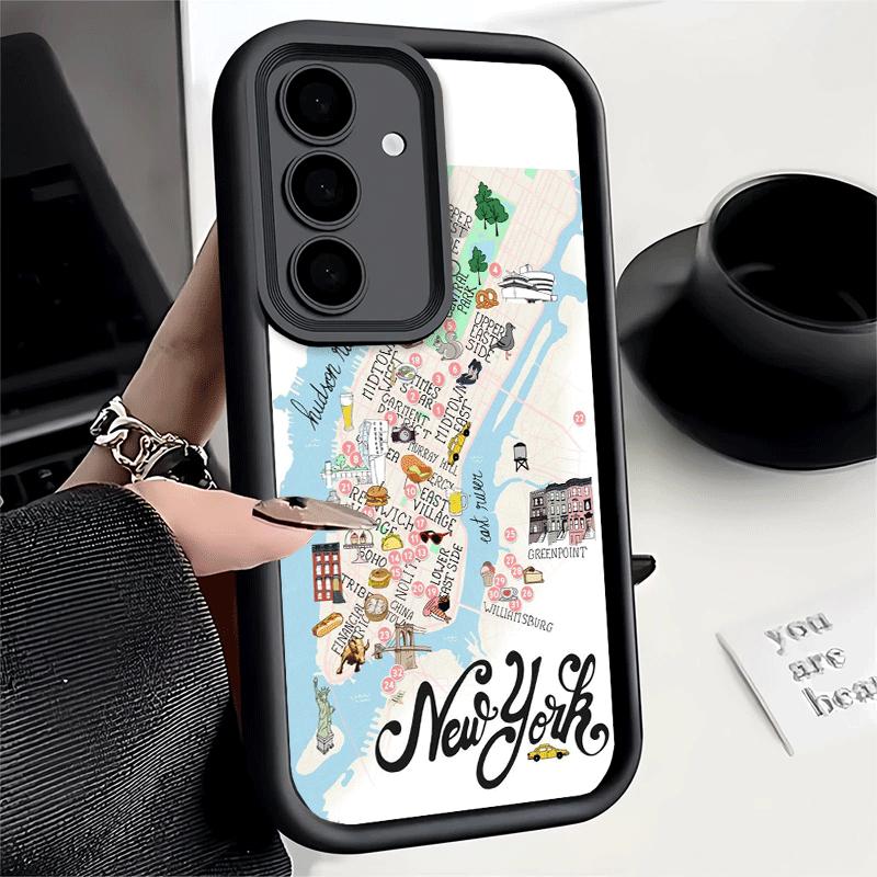 Phone Case for Samsung Galaxy S26 S25 Ultra S24 FE NYC New York City Shell S23 Plus S22 + S21 S20 5G Soft Silicone Funda