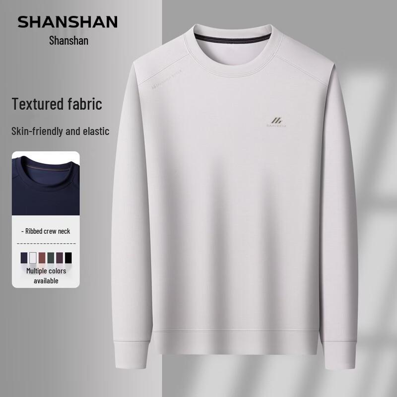 

SHANSHAN Men s Crew Neck Casual Long Sleeve T-Shirt 170