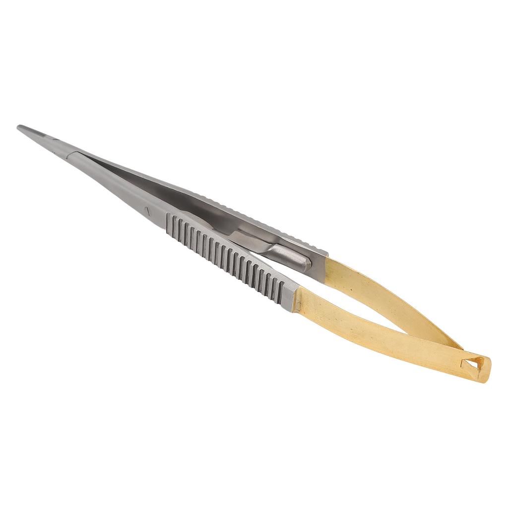 Castroviejo Needle Holder with Lock Stainless Steel Orthodontic Implant Dental Surgical Forceps 5.5