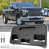 Front License Plate Frame for Chevy Silverado 2500 3500 HD 2020 2021 2022 2023 Front Bumper License Plate Holder Mounting Bracket Replace # GM1068212
