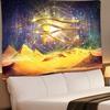 SHRAPHY Egyptian Horus Eye Tapestry Wall Hanging Egyptian Pyramids Wall Tapestry Starry Sky Tapestries Wall Art Wall Blanket for Bedroom Home Decor