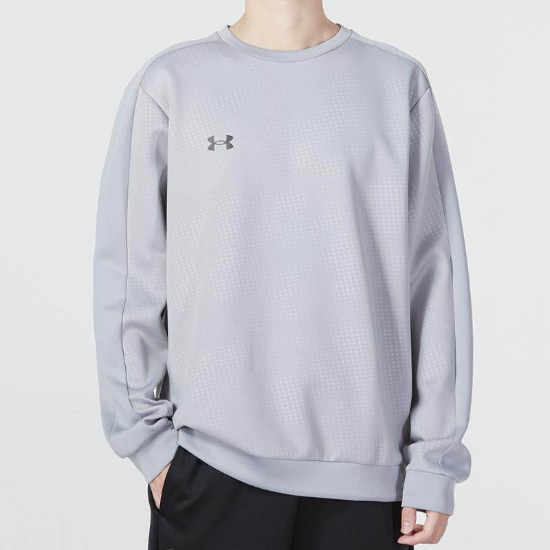 Under Armour Crew Neck Sweatshirt Pullover Knit Long Pants Casual Sports Suit Men Suit 22600303-011+21500737-408