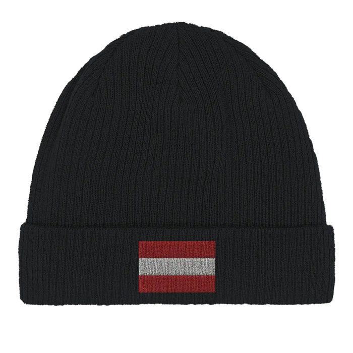 Bonnet Drapeau Autriche en Noir