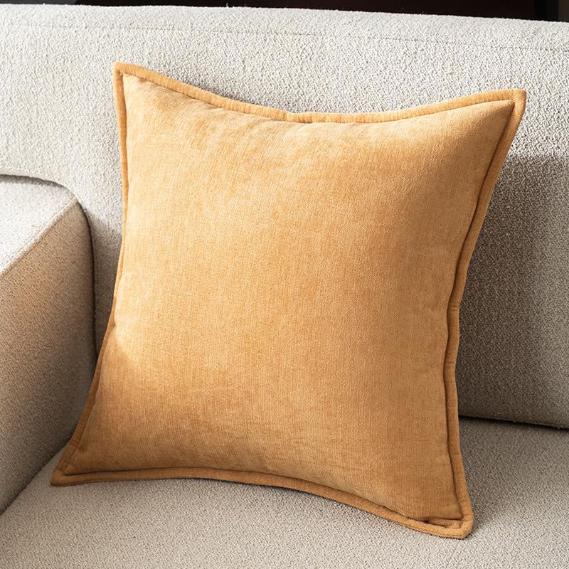 Chenille Large Back Cushion Cover - Luxurious Sofa or Bedside Pillow (Insert Not Included)