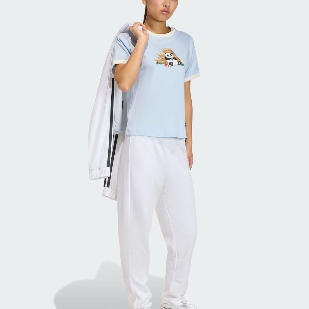 Adidas Panda Chill Sports Casual Cotton Short Sleeve T-Shirt Women tops KB7212