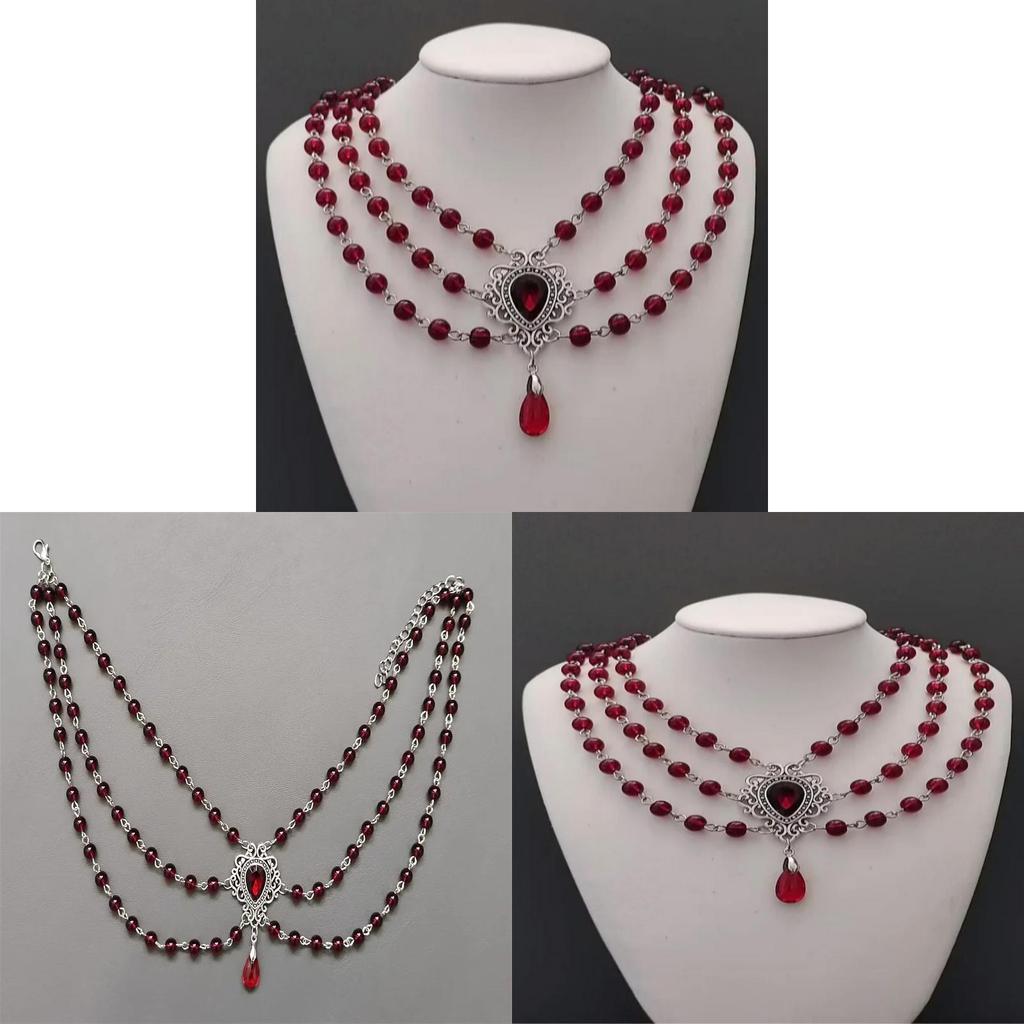 Victorian Charm Jewelry Necklace With Alloy Pendant For Romantic Women