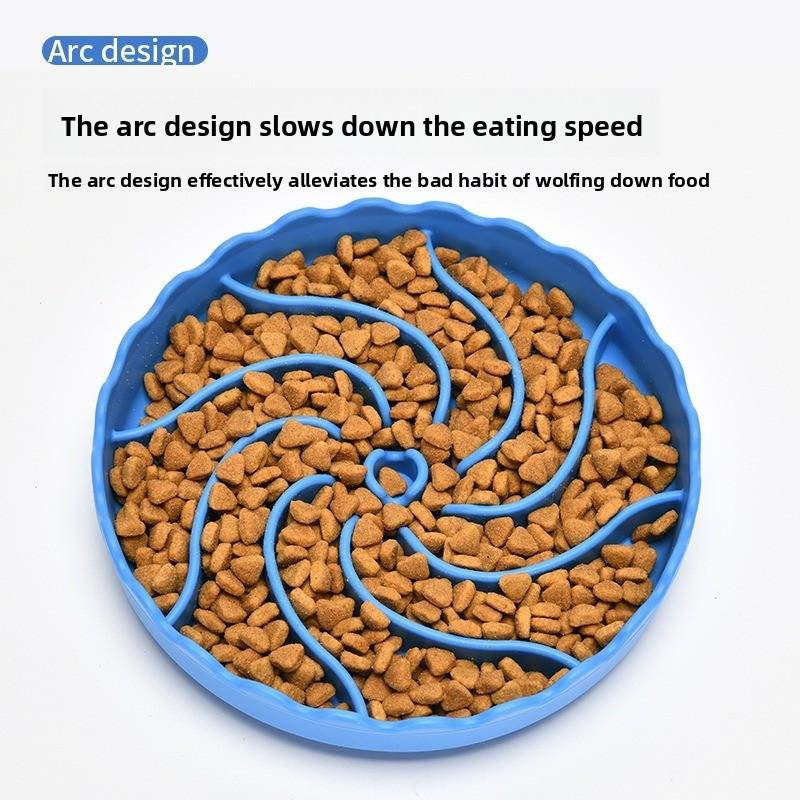 Dog Slow Eating Bowl Food-grade Silicone Pet Dog Bowl Large Dog Anti-choking Bowl