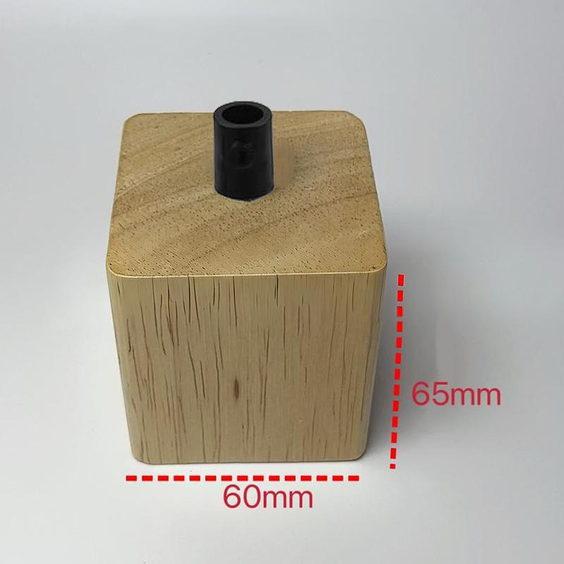 E27 Socket Wooden Lamp Holder Support Decorative Chandelier Bulb Adapter Modern Ceiling Light for Kitchen Office