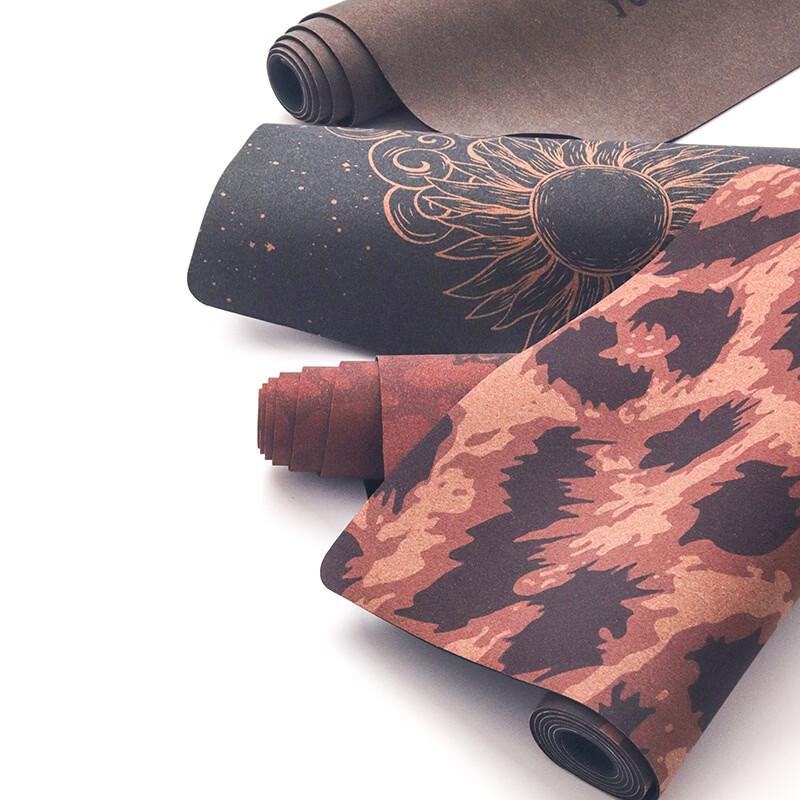 OEING Cork Rubber Yoga Mat