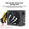 1800W ATX ETH Bitcoin Mining Power Supply For PC Mining Rig Support 6 Graphics Cards 6P Ports GPU 4U Single Power