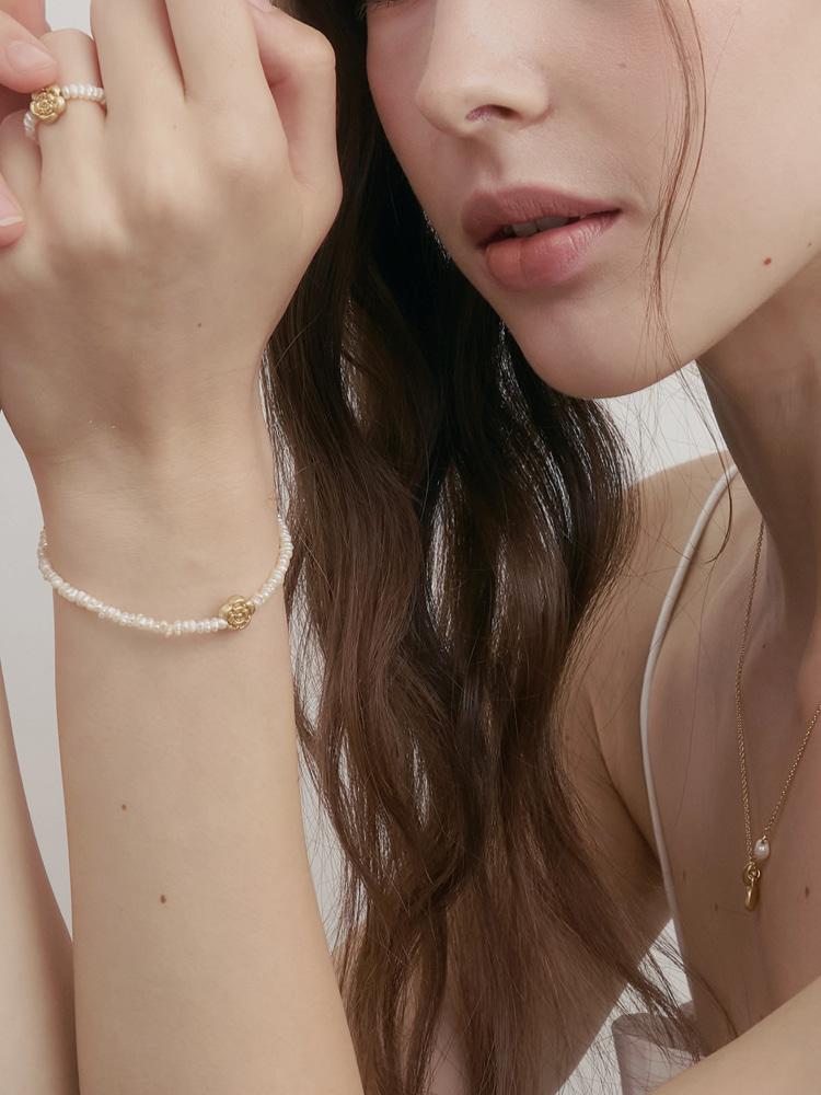 Sosoo Natural Pearl Rose Bracelet
