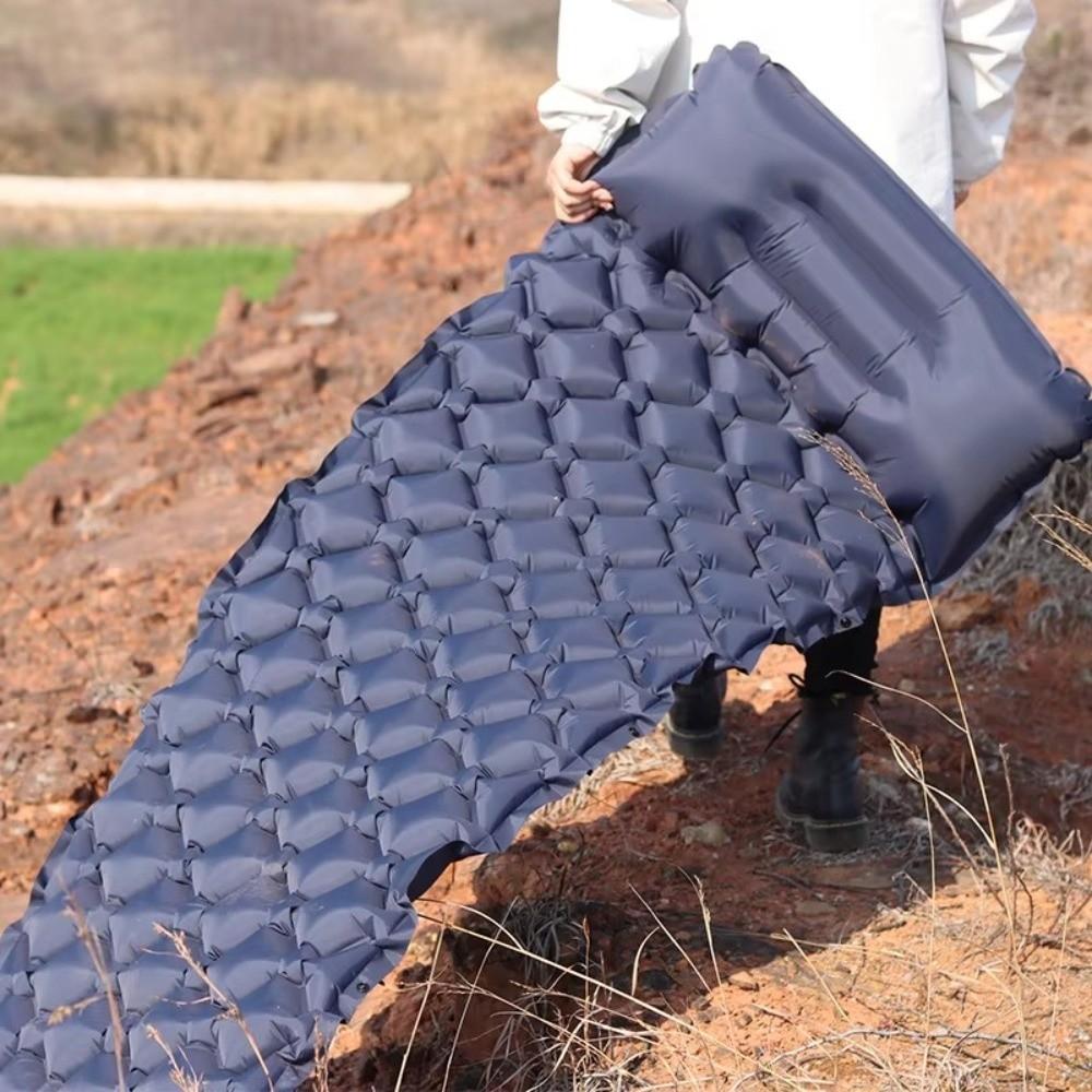 Thickened Pad Camping Air Mattress Tear-Resistant Self-Inflating Sleeping Mat Hiking Backpacking