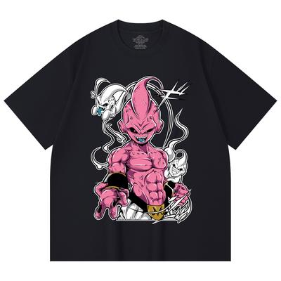 230 Gsm 100% Cotton Dragon Ball V12 Majin Buu Print Unisex Heavy Cotton T Shirt