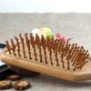 ORIENEX Wooden Hairbrush with Comb for Beautiful Hair Care, Scalp, Shoulder, and Face Massage (Large)