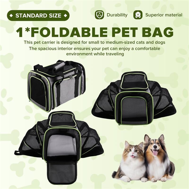 Foldable Pet Bag Breathable Carrying Bag For Dogs-Cat Out Bag Small Dog Charter Carrier Portable Car Bag