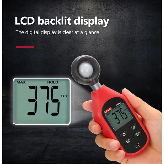 UNI-T UT383 UT383BT Mini Light Meter Digital Professional Luxometer 199900Lux 18500FC Illuminometer Photometer Light Lux Meter