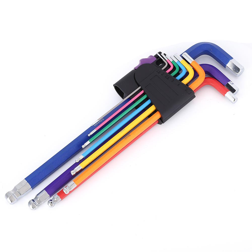 9PCs Hex Socket Wrench Ball Pattern Home Repair Hand Tool for Furniture  Machinery  Musical