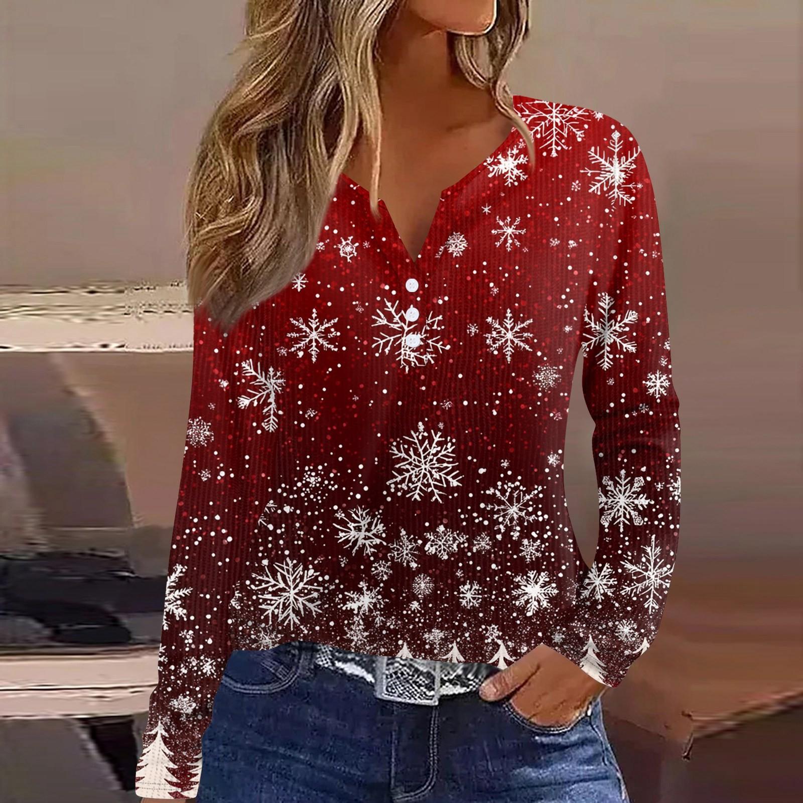 

Женская футболка с принтом на пуговицах, длинный рукав, вязаный свитер, повседневный, модный, на выходные, базовый, с V-образным вырезом, обычный топ M белый