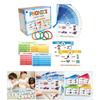 Phonics Learning Cards English Phonics Practice Cards Set Educational Toys Portable Spelling Learning Cards for Kids