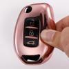 Elektroplåt Bilnyckelfodral Fob Cover Shell för Renault Kadjar Captur Megane 3 Symbol Logan 2 Sandero 2 Dacia Duster Nyckelring Tillbehör