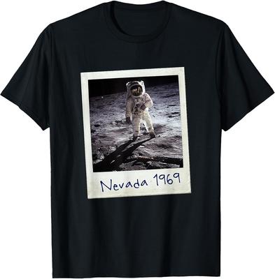 NEW LIMITED! Fake Moon Landing Conspiracy Theory Shirt Area 51 Tee