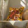 Blue Bird Home Decor Print Cushion Cover Silky Elegant Comfort Sofa Bed Invisible Zipper Beach Pillowcase