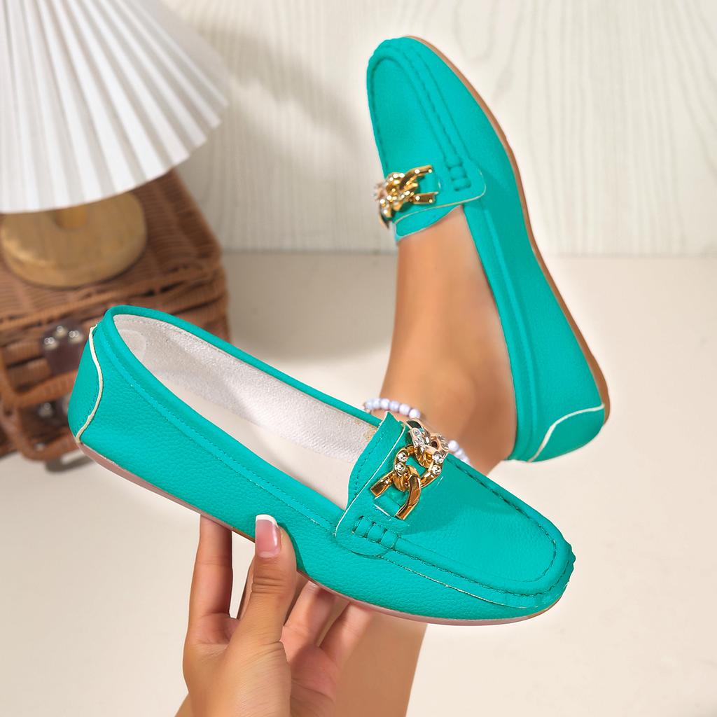 Women Flats Spring Round Toe Solid Soft Sole Flat Loafers Autumn Sneakers Women Casual Slip on Mary Jane Shoes Women