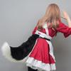Foxes Wolf Ears Headband Faux Furs Tail Halloween Cosplay Party Costume Accessories Gumiho Costume for Women Men Gifts