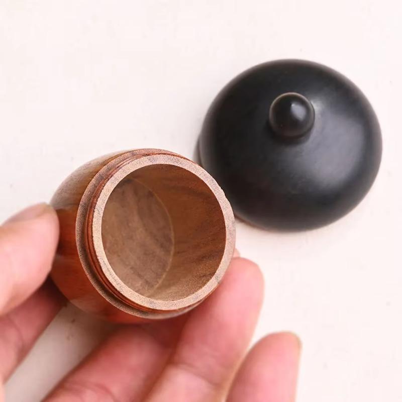 DIY Key Chain Wooden Large Acorn Ornament Wooden Storage Box Aromatherapy Container Pendant Accessories Car Decoration Pendant