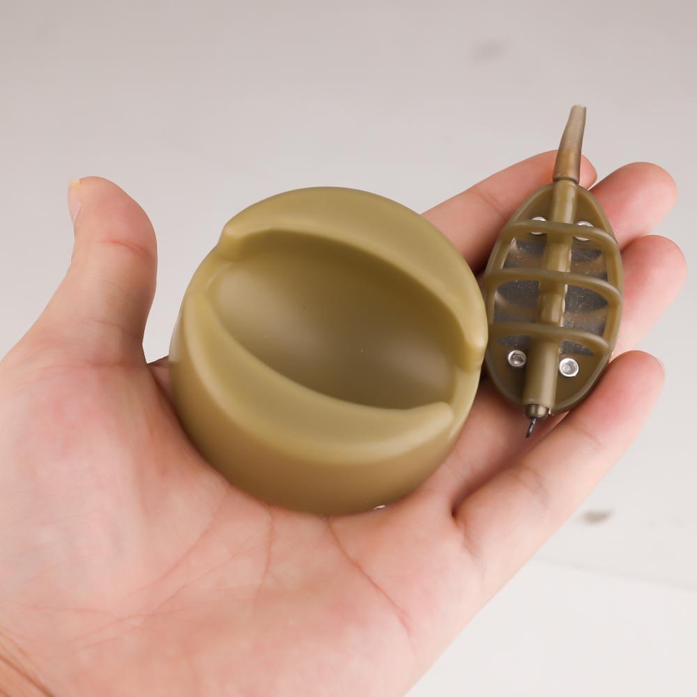 FTK 4 Stück 30g-60g Köderhalter Köderhalter Werkzeugset Serie Karpfenfischen Futterkorb Form Karpfenköder-Werkzeug Schnellwechsel-Formen