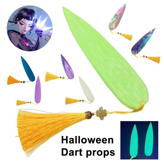 3Pcs Kpop Hunter Cosplay Dart Prop Halloween Costume Party Cartoon Inspired Hunters Stiletto Replica Role-play Weapon Accessory