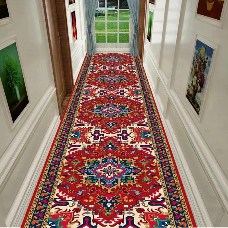 Home Living Room Hallway Persian Style Carpet Hallway Foyer Home Washable Entrance Carpet