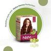 Nisha Natural Henna Hair Colour Red Brown 90g Pack of 1 Herbal Semi-Permanent Hair Dye for Silky Shiny Hair