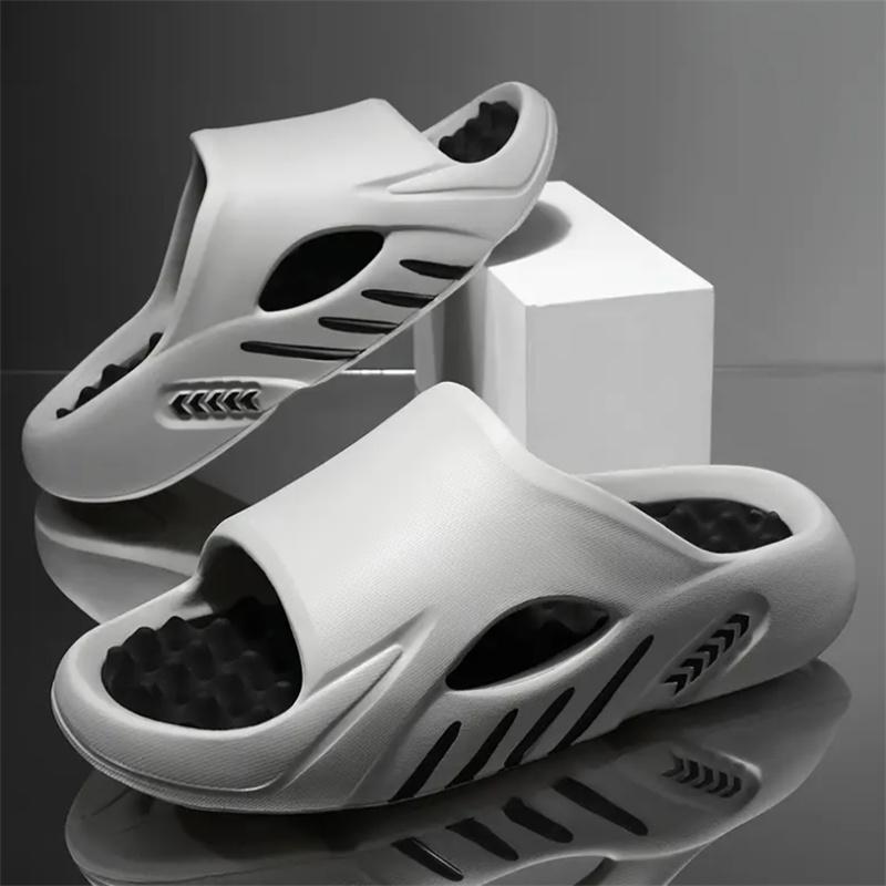 Mens Slide Shoes Eva Anti-Skid Slides Stylish Slide Shoes Breathable Mens Slides Daily Sandal Shoes Outside Indoor Shoes Larger Size