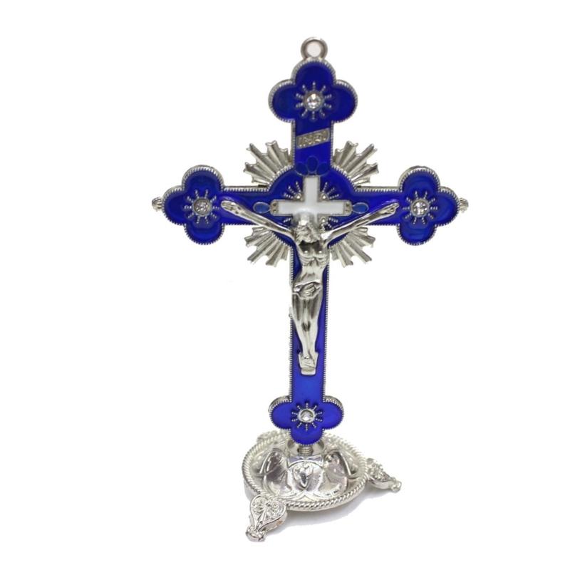 Religious Cross ChurchsHome Shelf Tabletop Ornament for Praying Room Decoration Tabletop Display Car Keychain Decoration