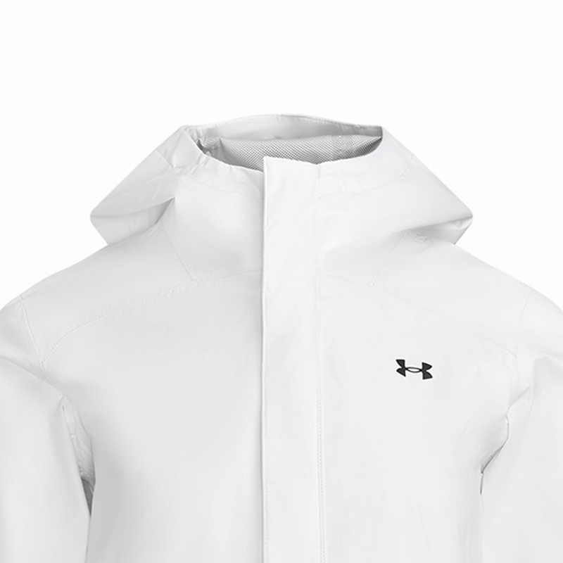 Under Armour Stormproof Hooded Comfortable Stylish Long Sleeve Jacket Women Jackets White 1374645-101