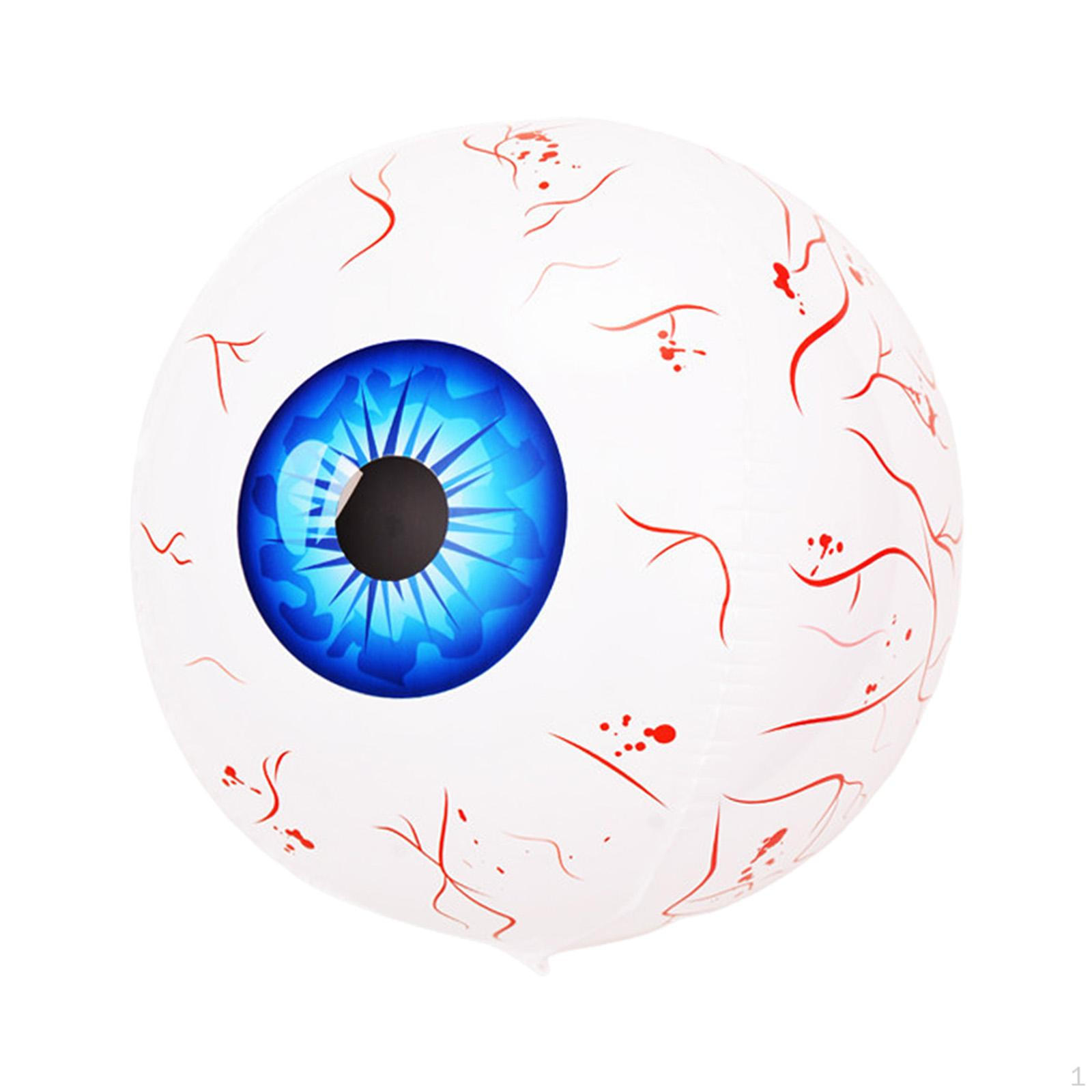 Halloween Inflatable Eyeball Decorations, Bloodshot Horror Spooky Props, Scary Eyeballs синий
