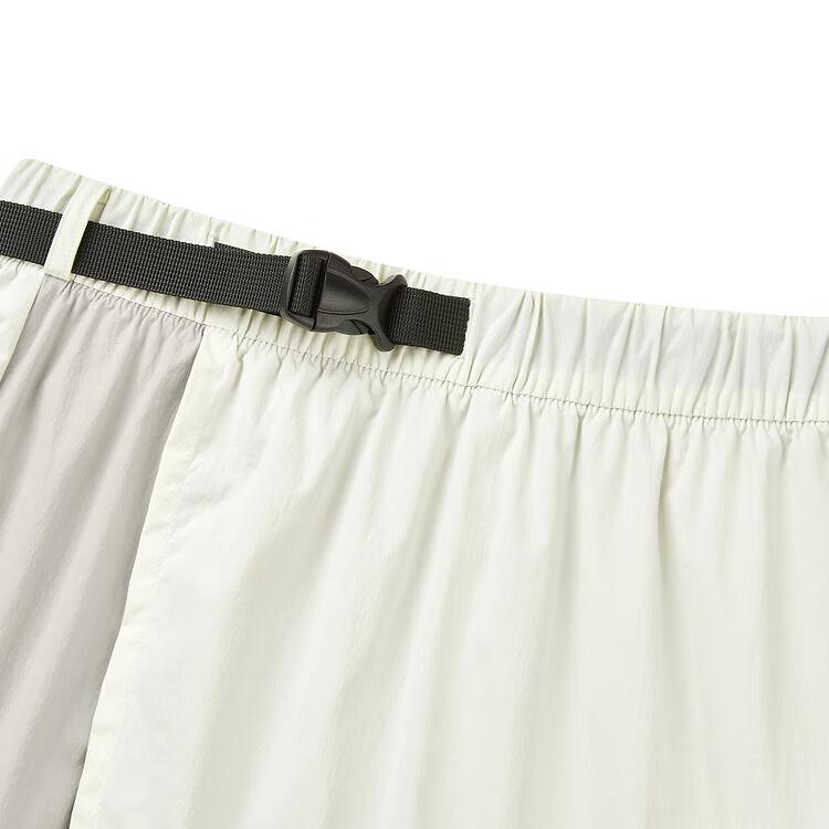 Skechers High Waist Fashion Soft Color Block Skirt Three Quarter Cargo Shorts Women shorts Cotton-Candy-White L224W151-0074
