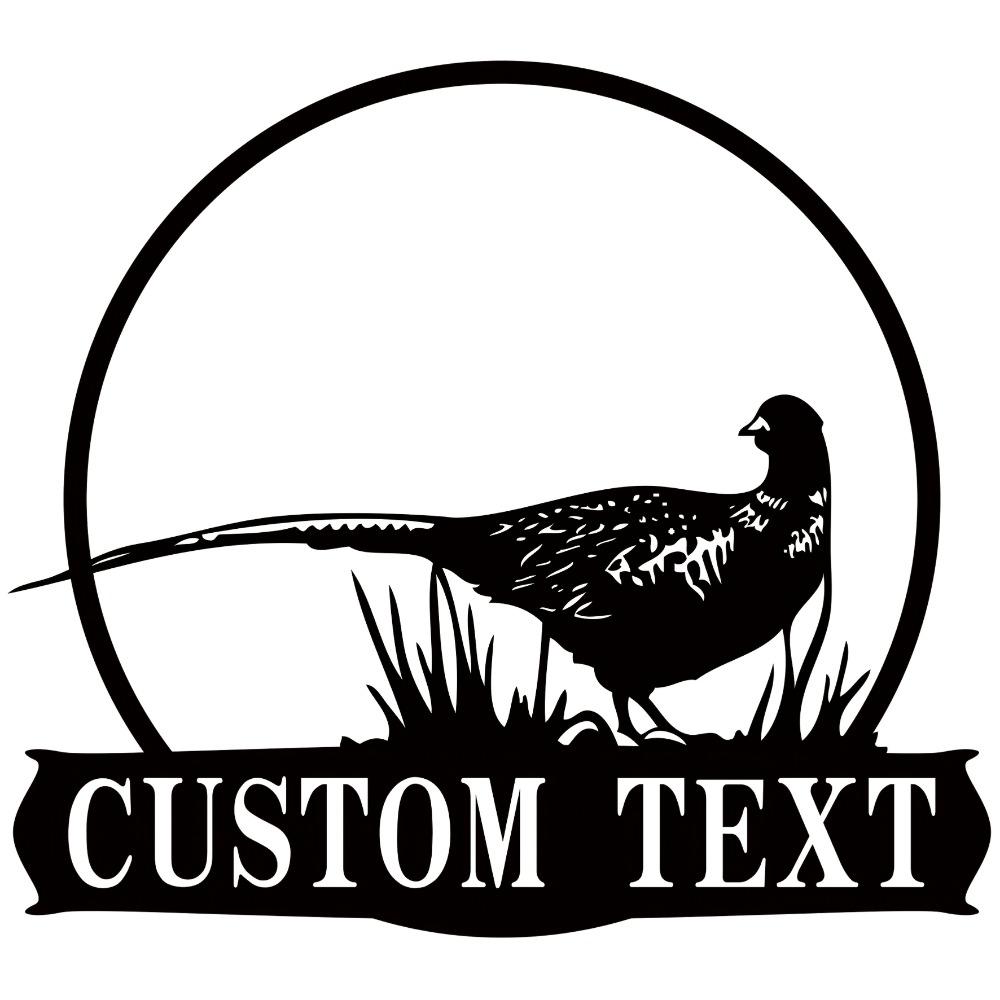 Metal Wall Art Peacock Silhouette Personalized Home Office Decor Matte Finish Reusable