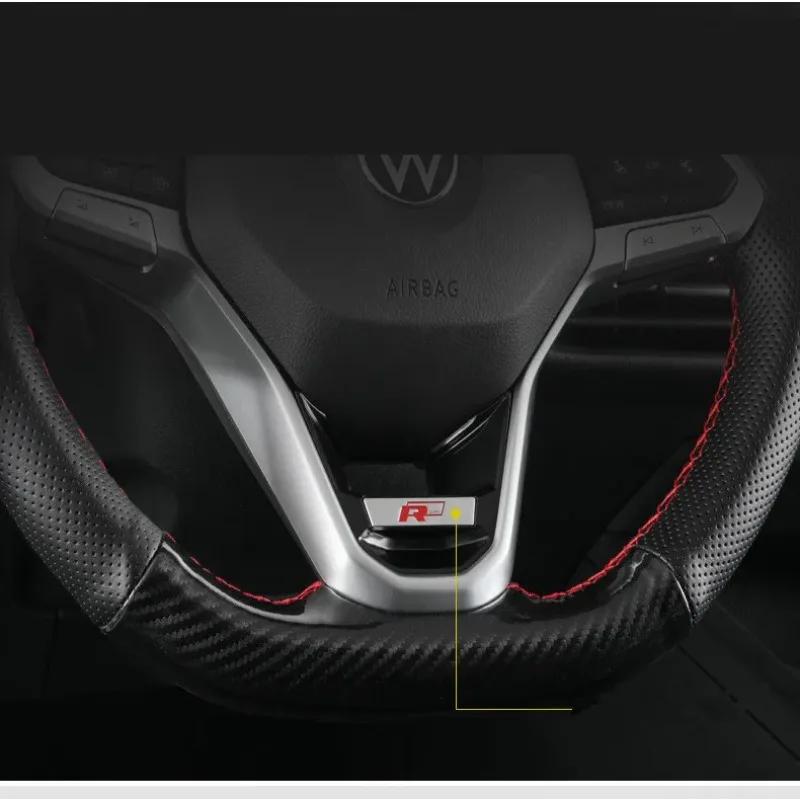 2025 Horká nálepka s logem na volant pro Volkswagen VW Golf 8 MK8 Magotan CC Tayron X Touareg Příslušenství