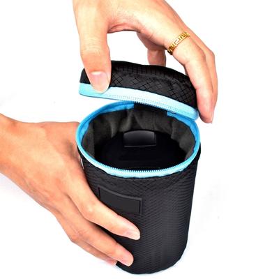 Kameraobjektivtasche für das Gehäuse, universell für Telezoomobjektive, Reißverschlusstasche, verdickte Objektivschutztasche aus Nylon