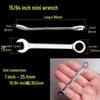 Mini Metric & Imperial Wrench Set 4-11mm Box/Open End