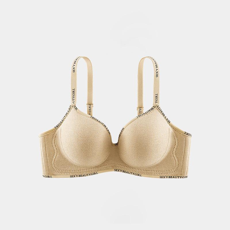 Reggiseno Push-Up Reggiseno Sexy da Donna Brassiere Senza Ferretto Intimo Senza Cuciture Comodo Ragazze Giovani Coppa Spessa Lingerie Coppa AB